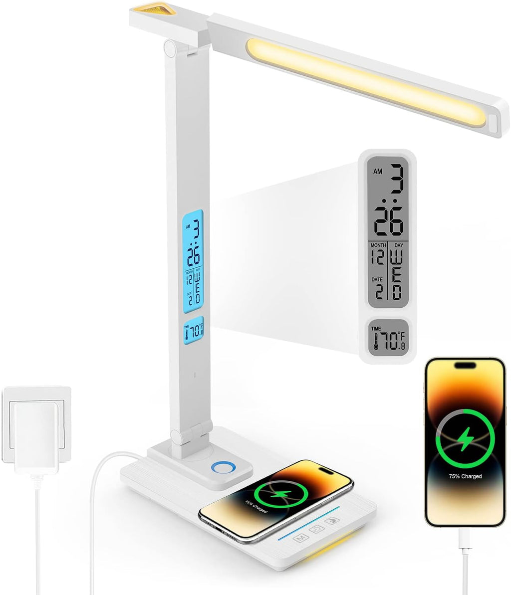 LED Desk Lamp with Wireless Charger