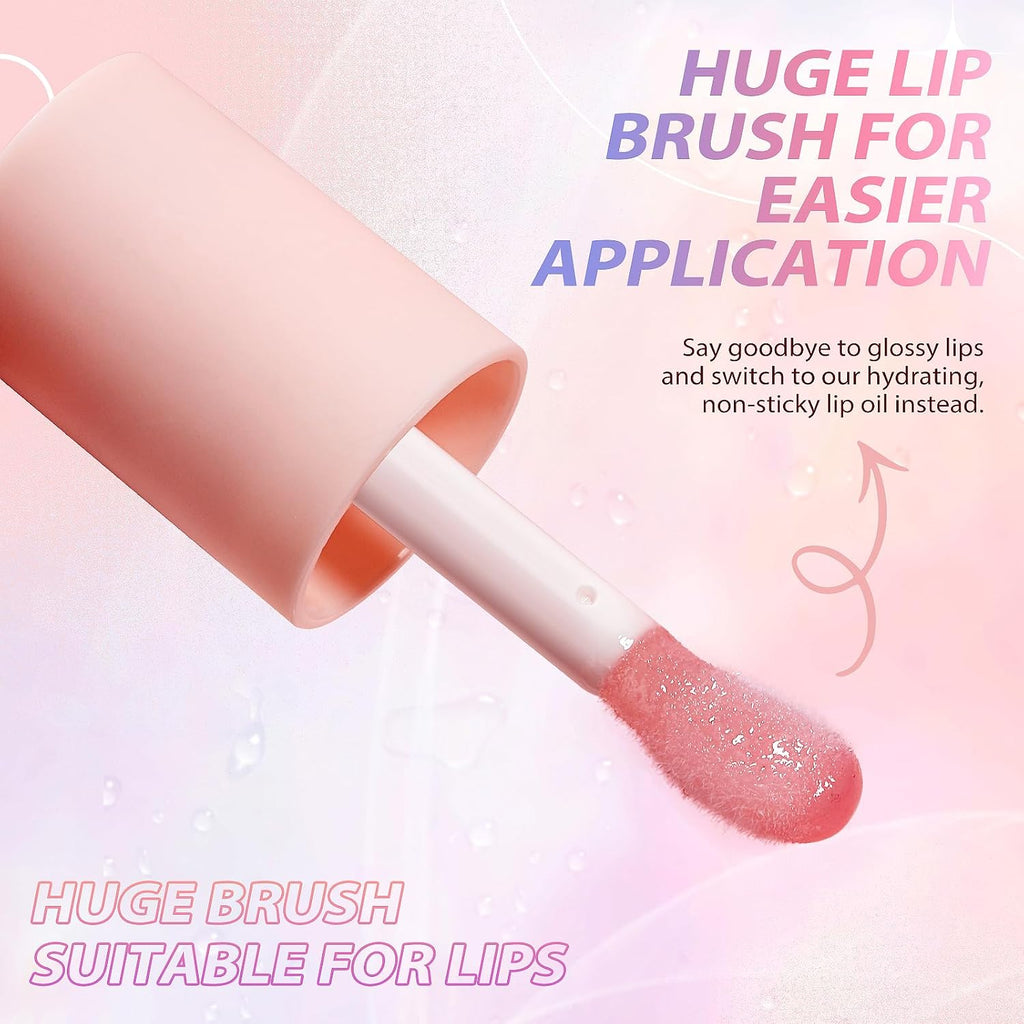 Fruit Flavored Lip Oil Balm, 1 Pack, Strawberry Lip Care
