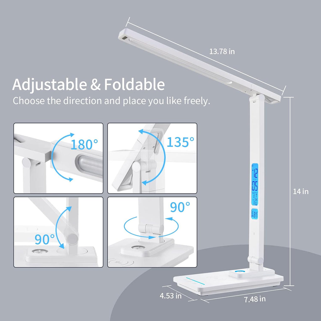 LED Desk Lamp with Wireless Charger