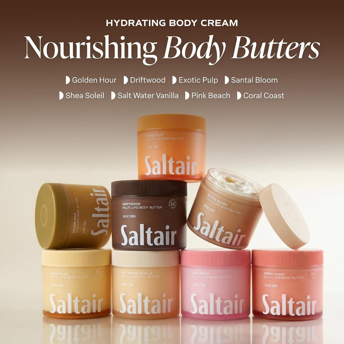 Multi-Lipid Body Butter | Driftwood Ceramide Cream | 10 Oz