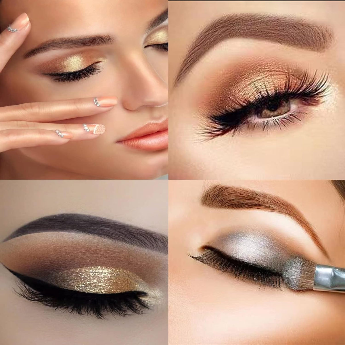 Glitter Eyeshadow Palette Makeup Set,4 Colors 
