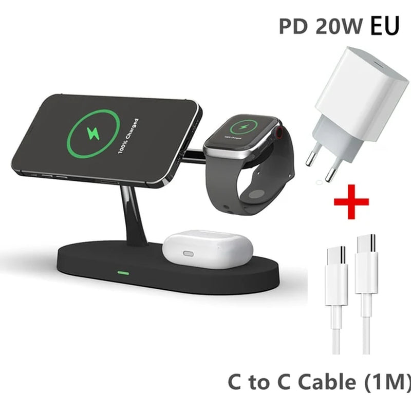 3-In-1 Wireless Magsafe Charger Stand