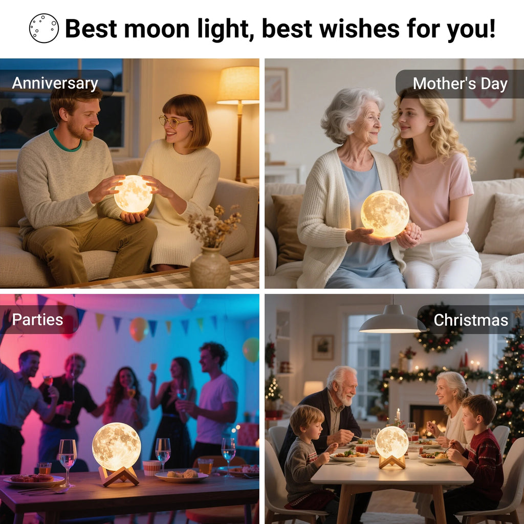 Moonlight Night Light for Kids Adults