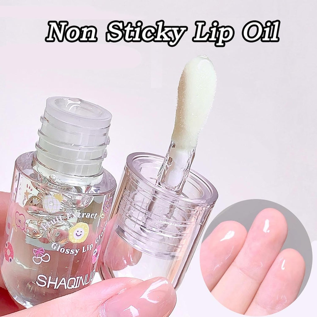 4Pcs Tinted Lip Gloss Oil Set