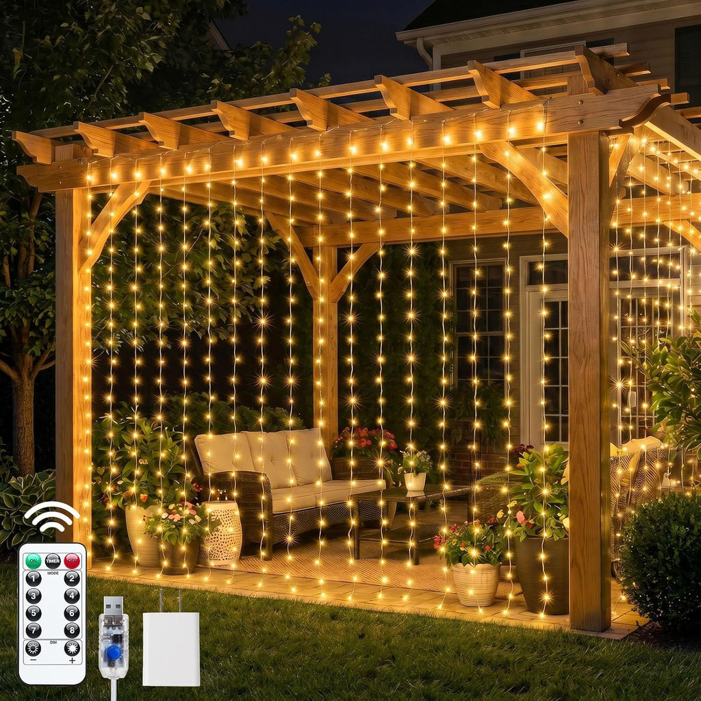 300 LED Curtain Lights