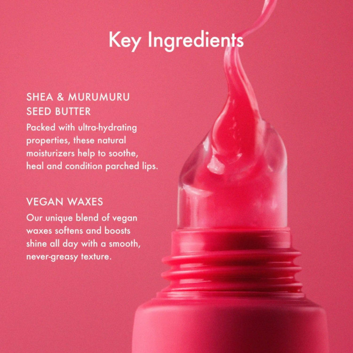 Lip Butter Balm Summer Fruit Trio - Tinted Hydrating Lip Balm for Instant Moisture + Glassy Shine - Vegan Skincare Makeup with Shea Butter - Set Includes Pink Guava, Poppy, + Cherry
