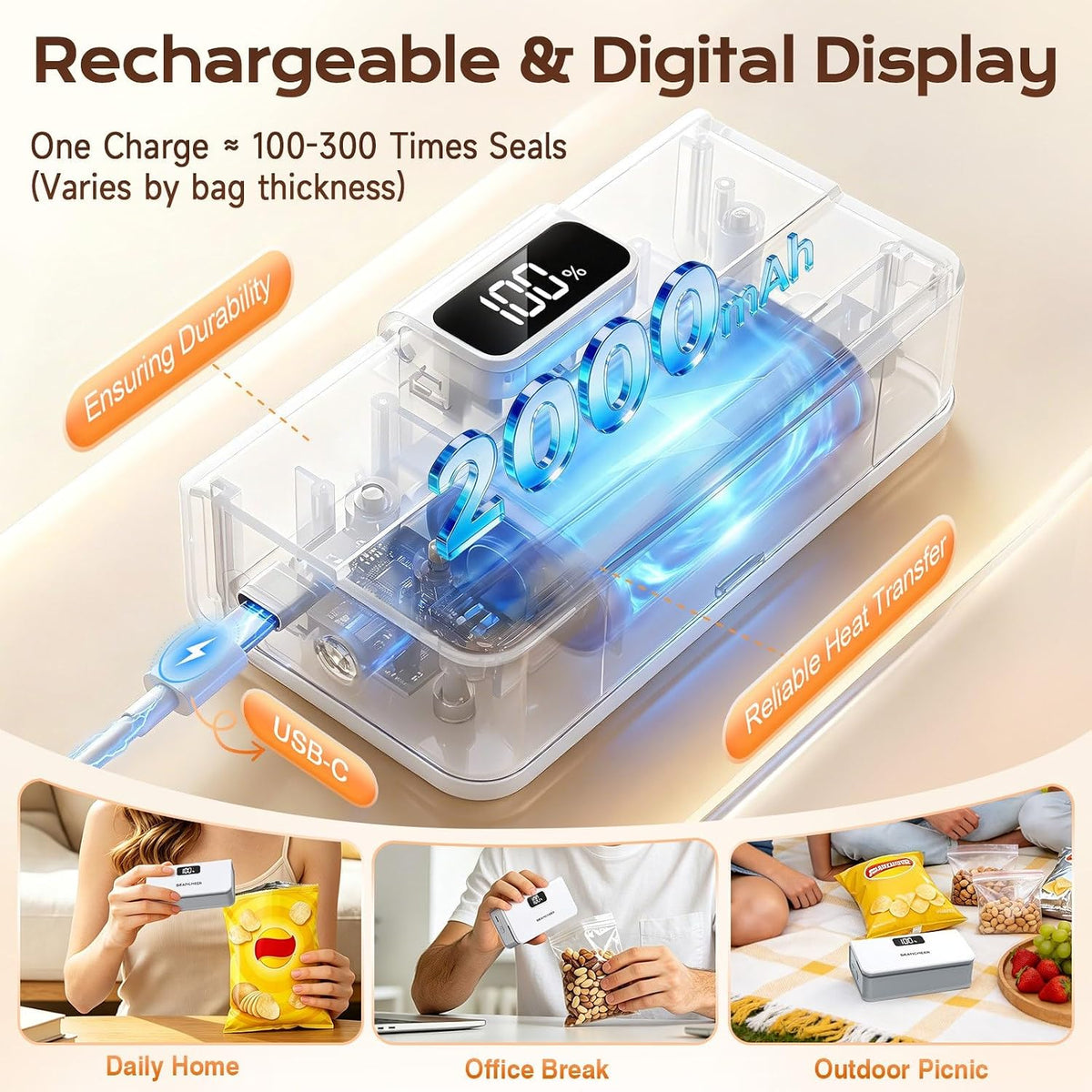 Rechargeable Mini Bag Sealer