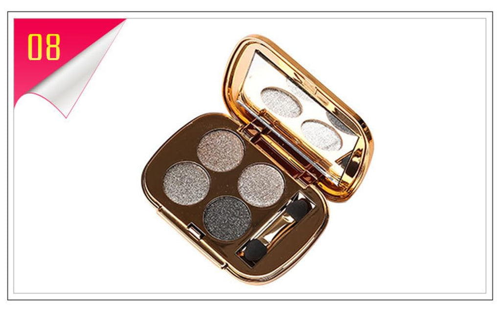 Glitter Eyeshadow Palette Makeup Set,4 Colors 