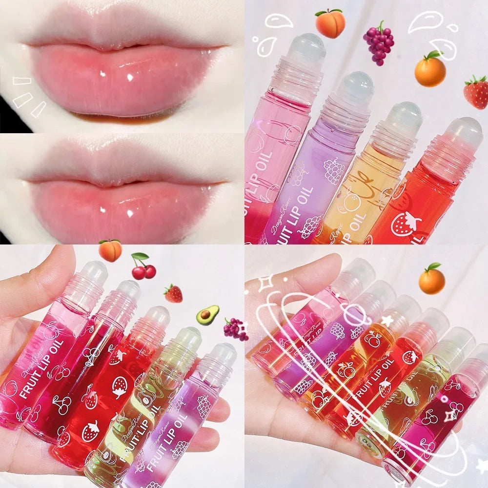 Roll-On Lip Oil Moisturizing Lip Balm Liquid 