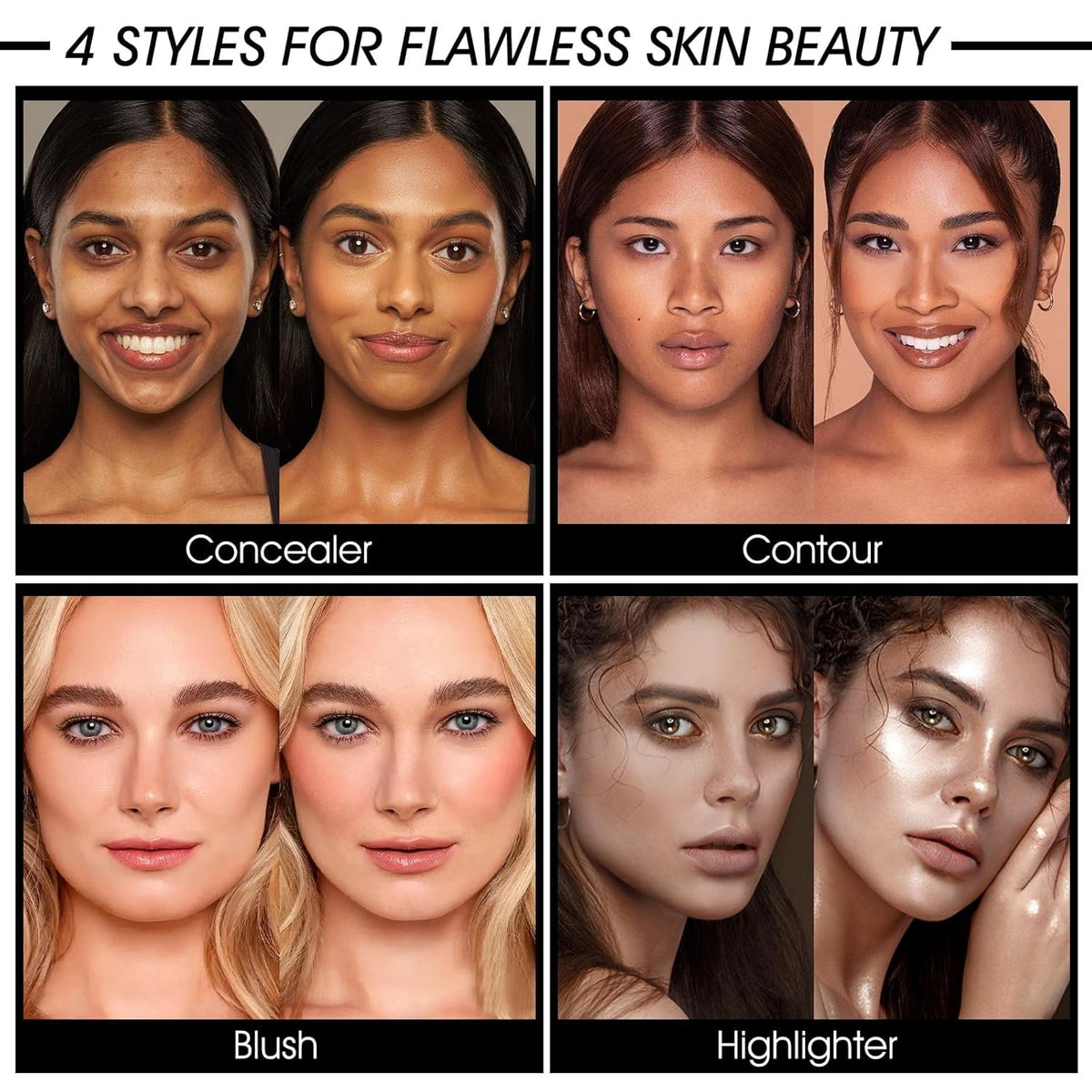 12 Colors Cream [Blush+Contour