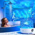Shower Light with Bluetooth Speaker, Waterproof Shower Lamp, White