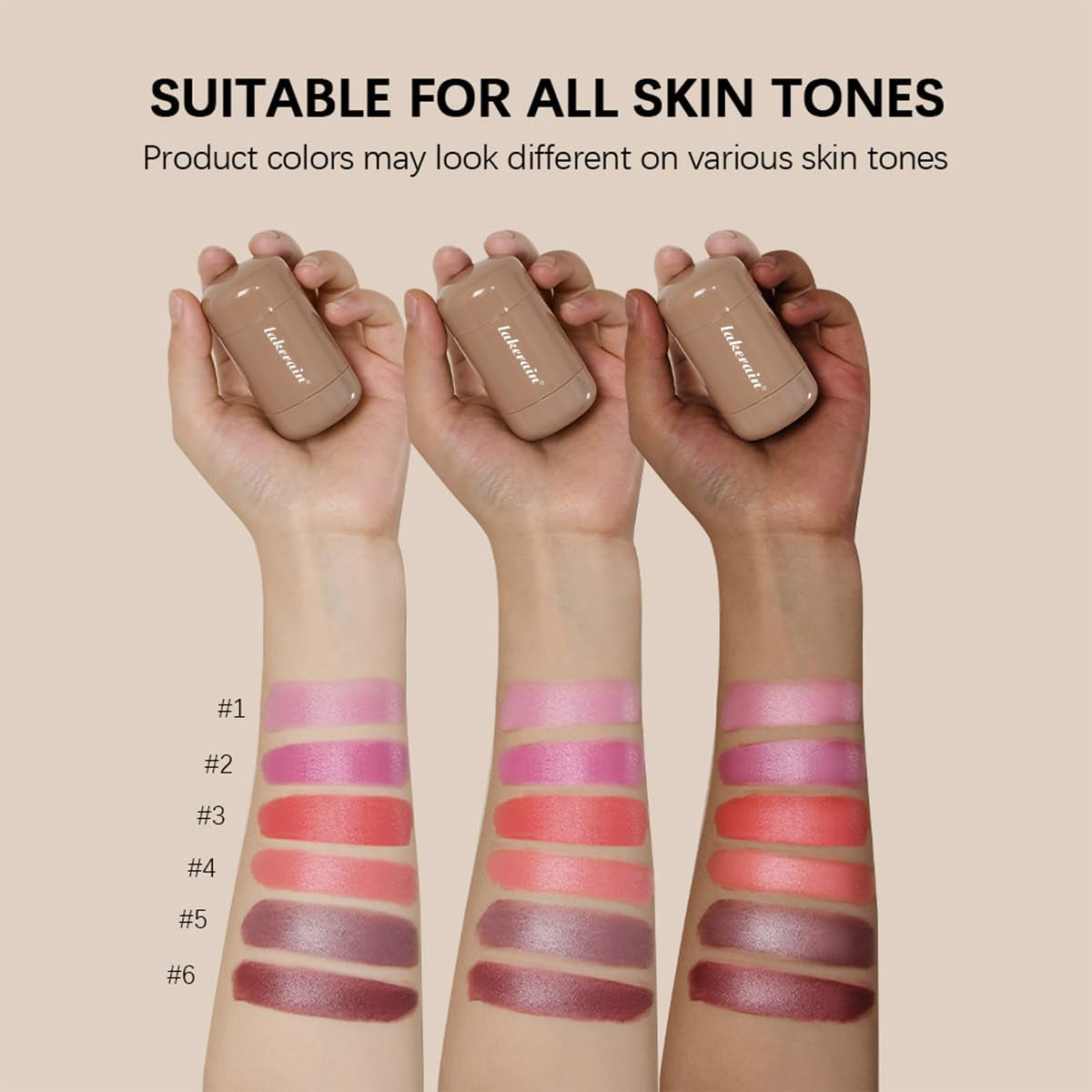 Cream Blush Stick, Natural-Looking Matte Finish Makeup Blush Stick
