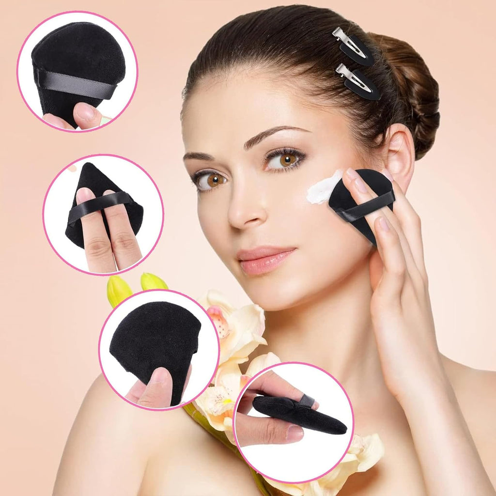 120 Pieces Powder Puff Face Triangle Powder Puff 