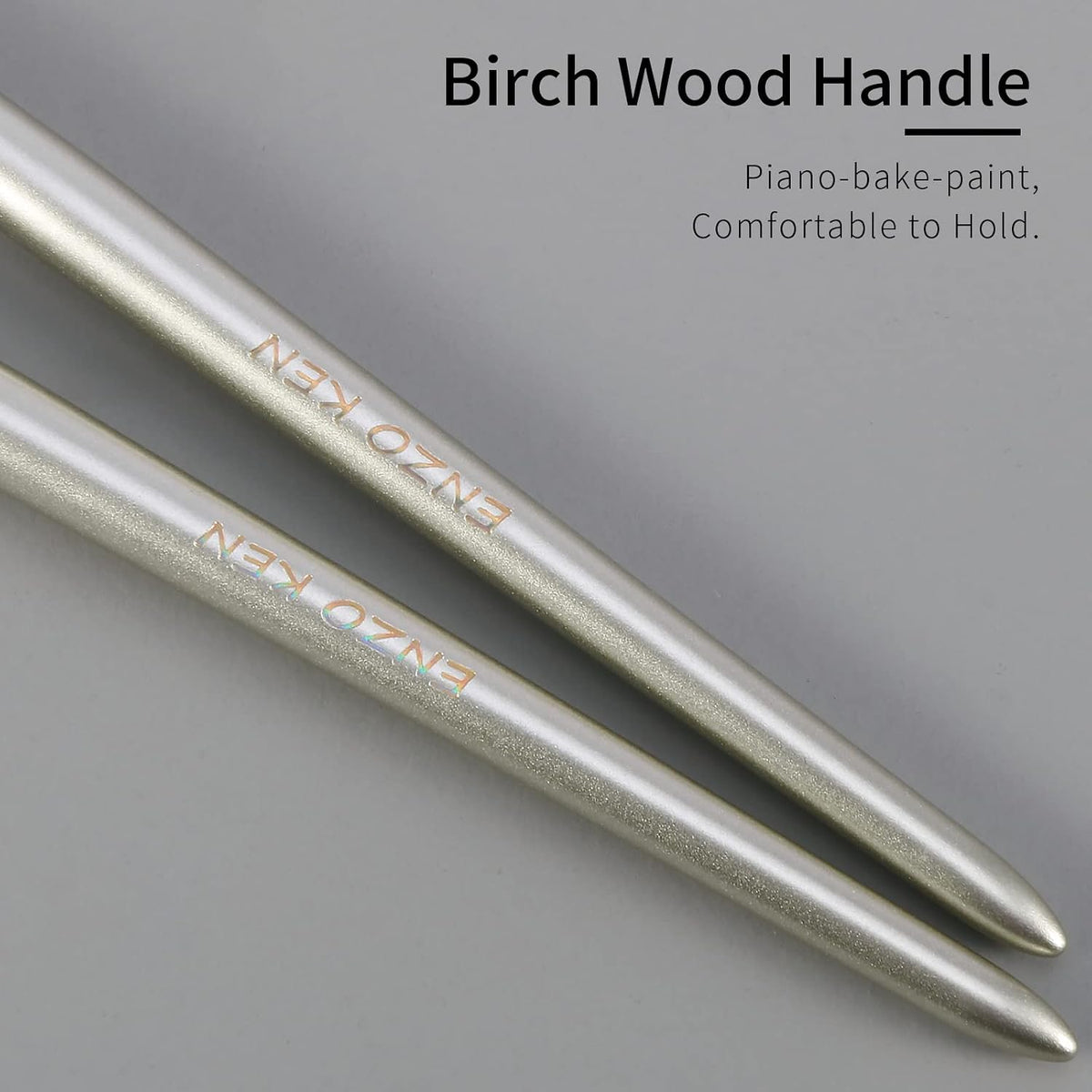 Small Goat Hair Eye Shadow Brush - Blending Brush for Eyeshadow, Nose Contour & More. Gold, E204M
