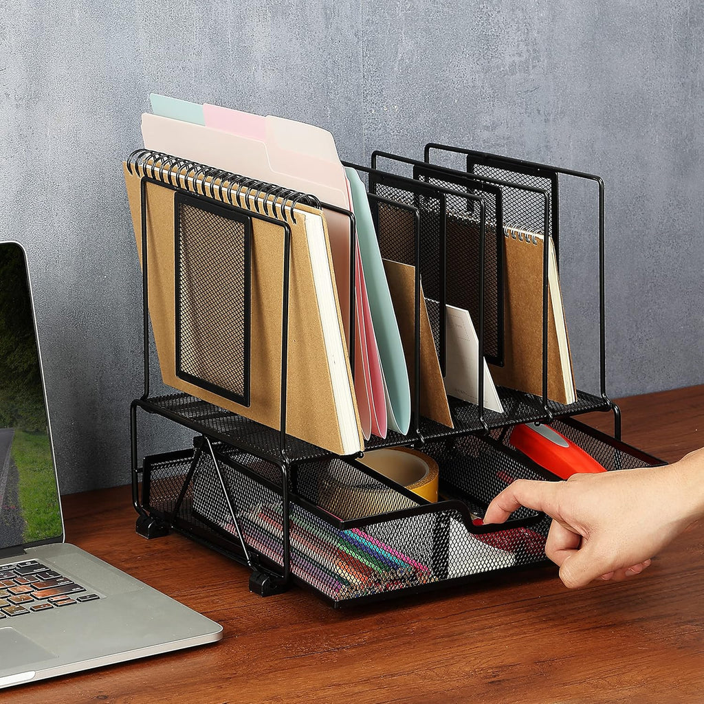  Mesh Desk Organizer with Drawer