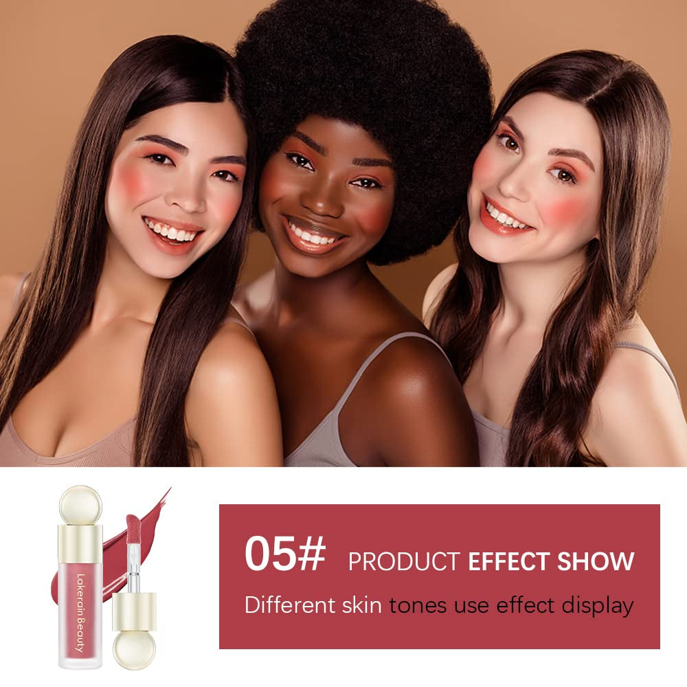 Liquid Blush for Cheeks, Soft Velvet Cream Blush Face Blush Makeup