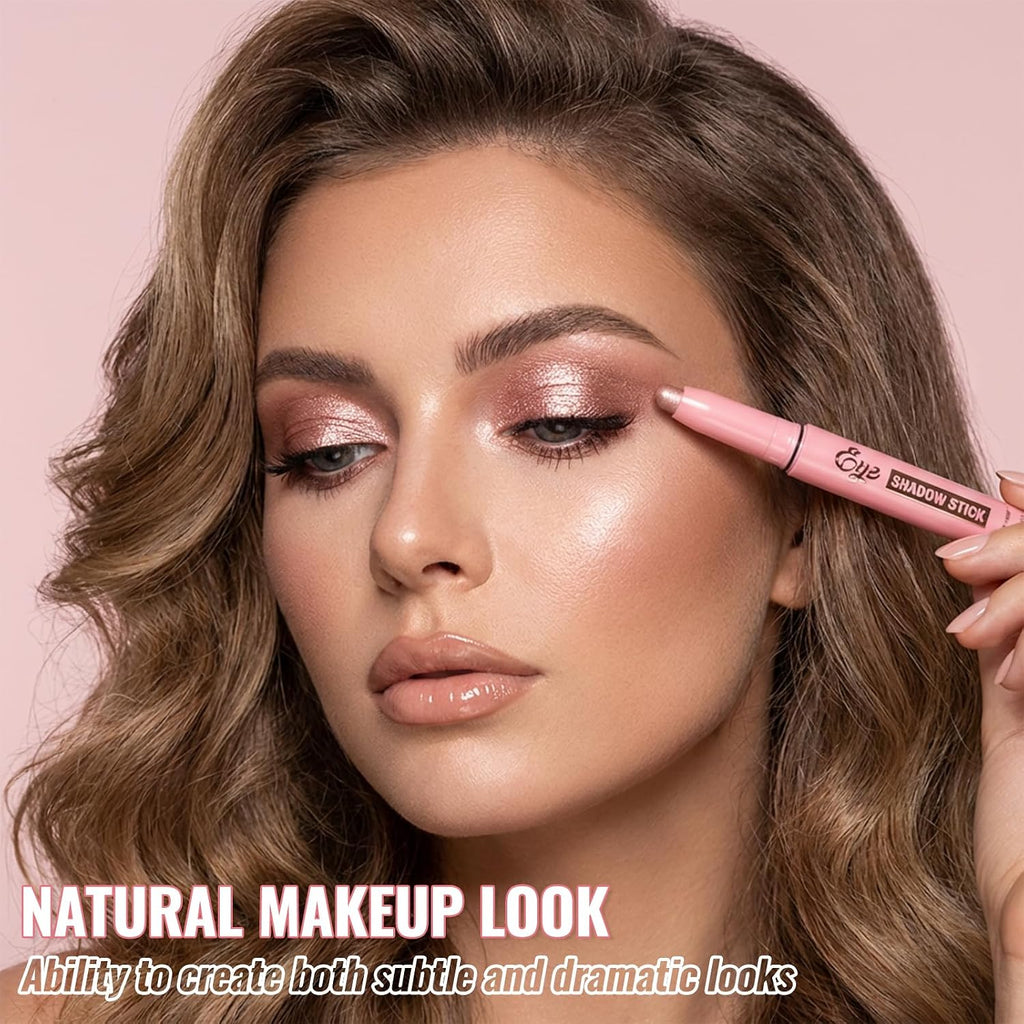 6 Colors Eyeshadow Stick Set, Waterproof Cream Eye Shadow Sticks