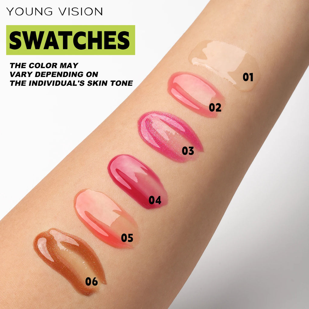 Transparent Lip Oil 6 Colors Available 