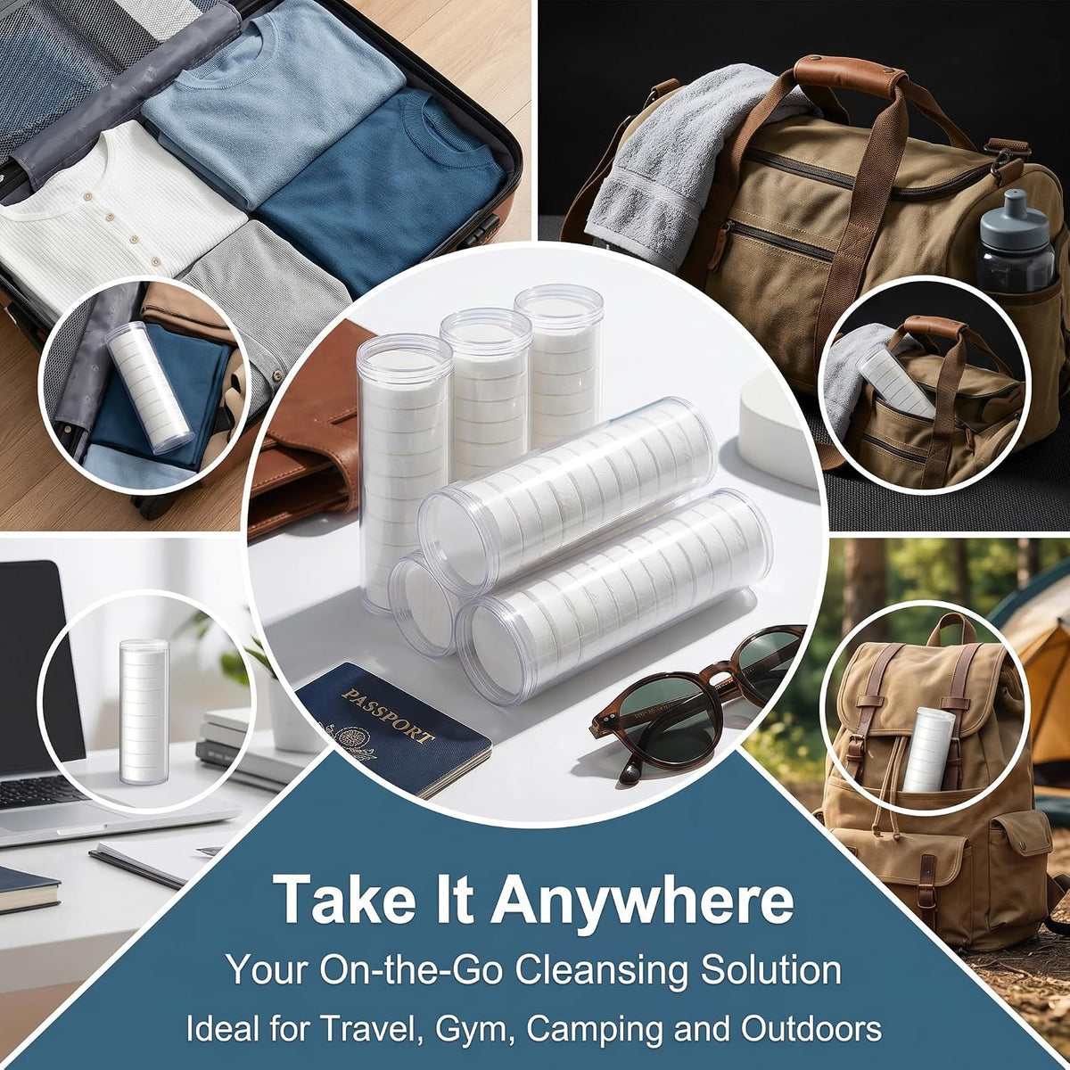 Disposable Face Towel, Portable Compressed Towel Hot Face Towel Hot Towel,It Can Be Paired with the following Hot Towel Machine ASIN: B0GR3Z1BYS (80PCS)