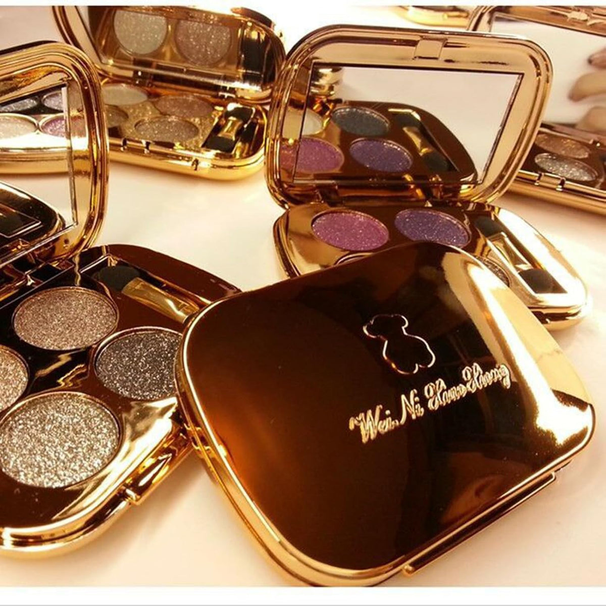 Glitter Eyeshadow Palette Makeup Set,4 Colors 
